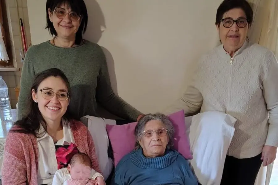 Le 5 generazioni della famiglia Cudini Ambrosi