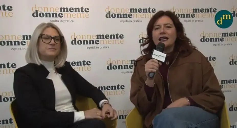 Sara Cannillo durante l'intervista nella redazione di Donnemente