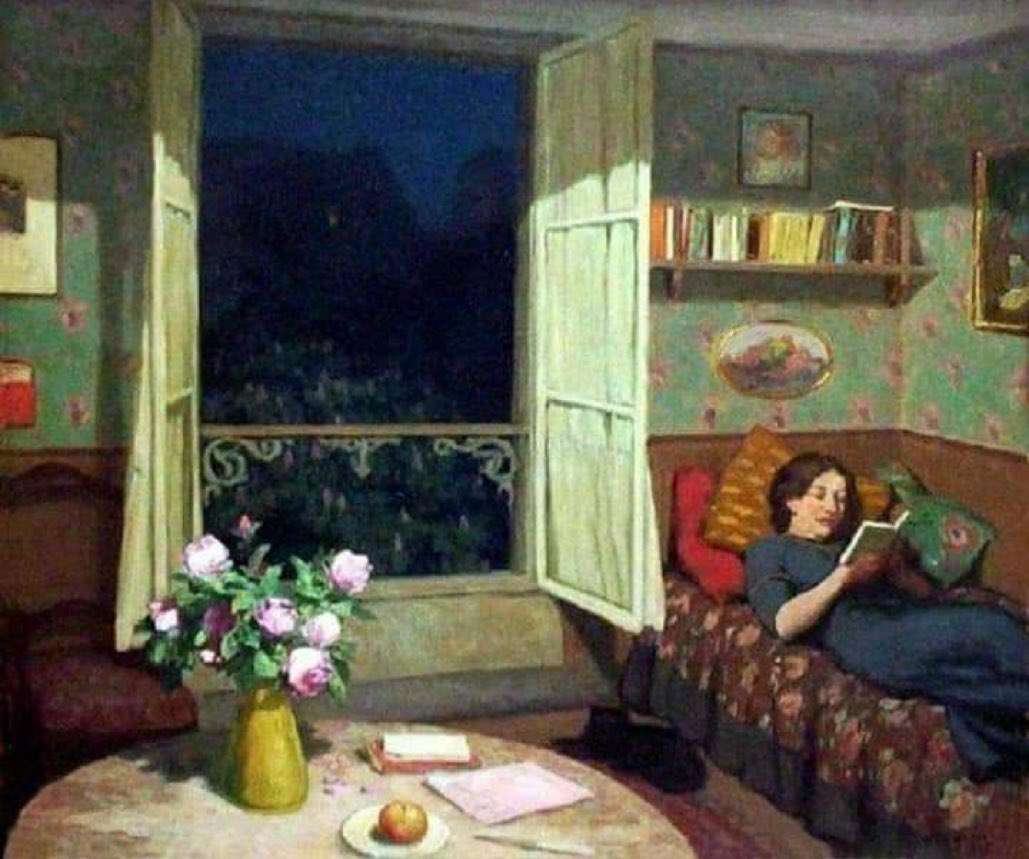 Una stanza tutta per sé “Vilma legge sul sofà” (1912) Tavik František Šimon