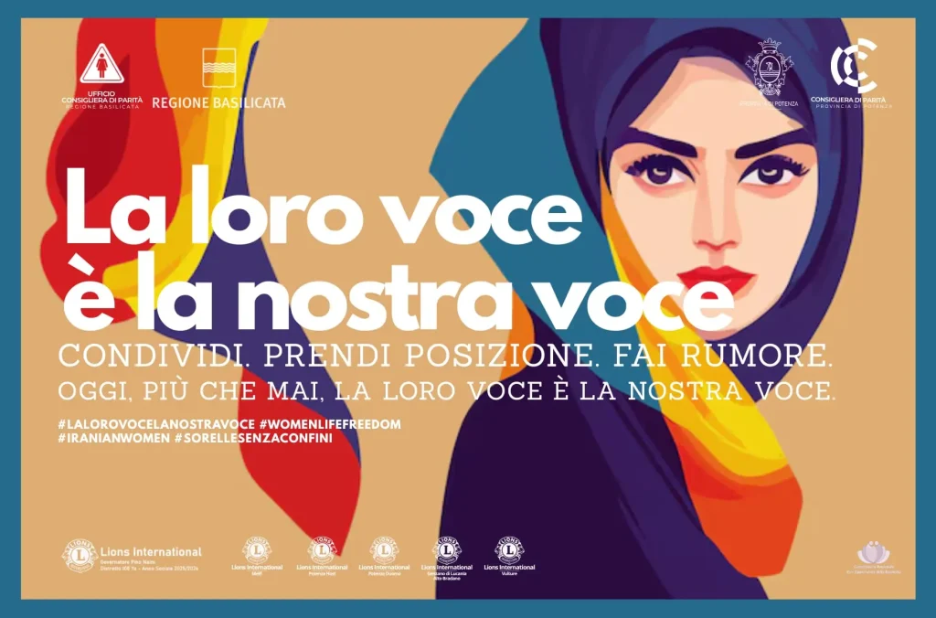 campagna social per le donne iraniane basilicata