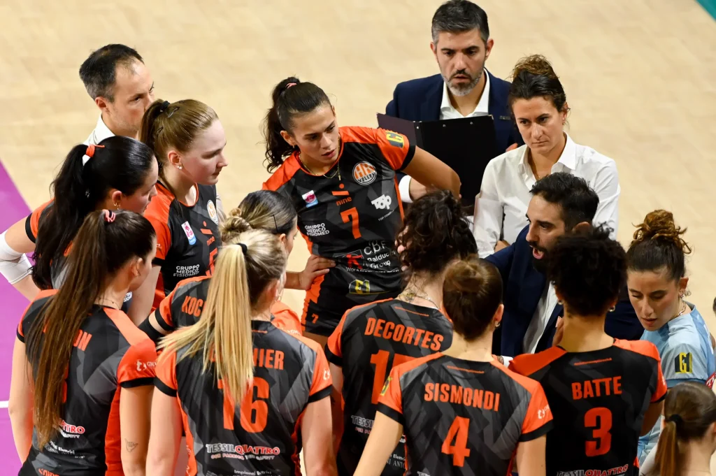 Lucia Bosetti con la squadra