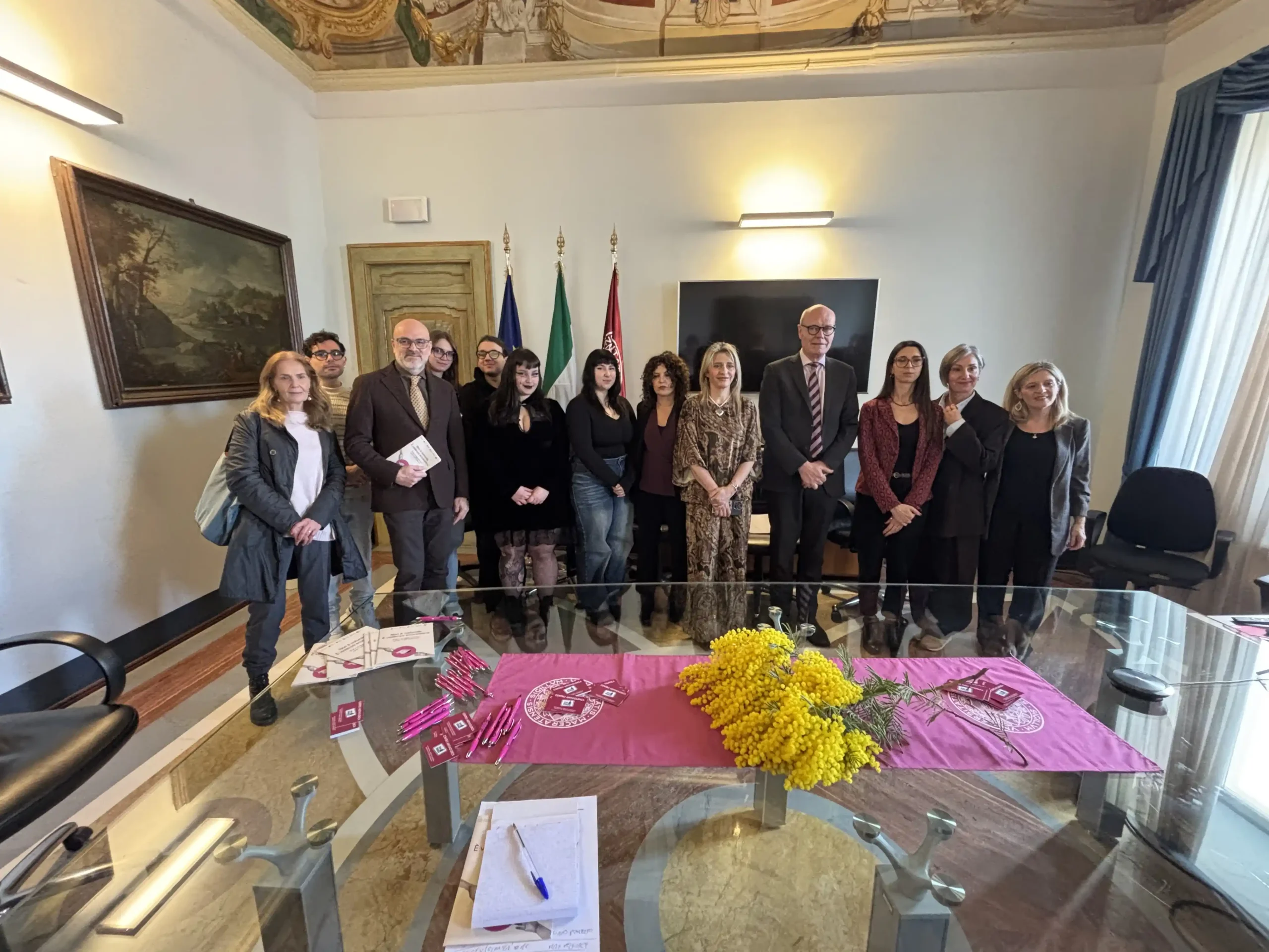 Conferenza stampa di presentazione del nuovo sportello antiviolenza dell'Univrtsità di Macerata insieme a Sos Donna dell'Area sociale territoriale n15