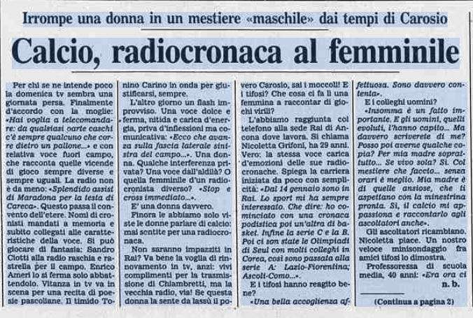 L'articolo in prima pagina su La Stampa