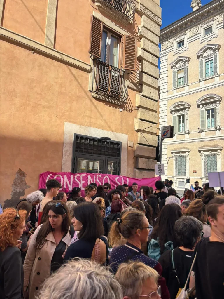 La protesta a Roma per il Ddl Bongiorno