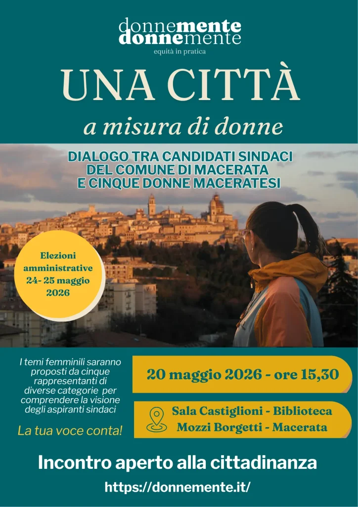 Locandina di "Una città a misura di donne"