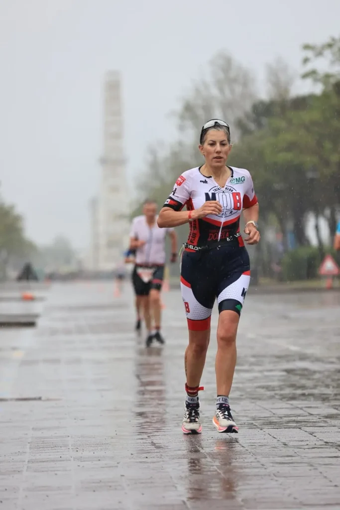 Chiara Giorgetti durante una gara di corsa