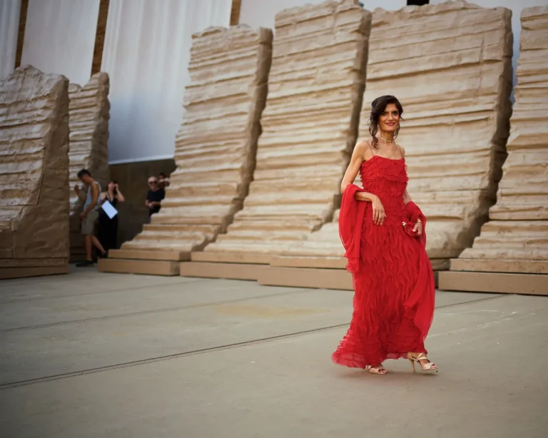 Lucia Chiatti ha portato sul red carpet dello Sferisterio abiti vintage di una collezione privata