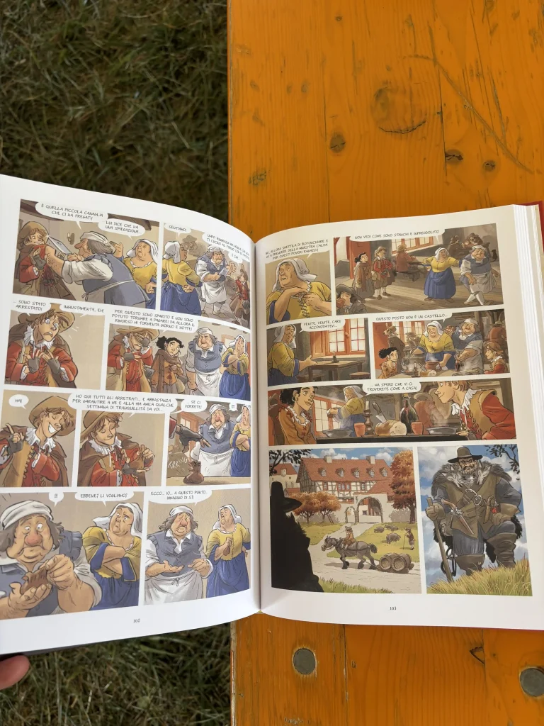 Alcune pagine di "Avila" graphic novel di Teresa Radice e Stefano Turconi.
