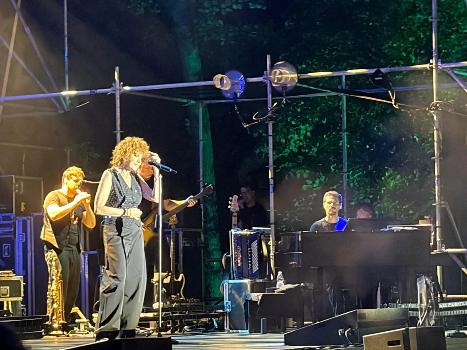Fiorella Mannoia durante il concerto a