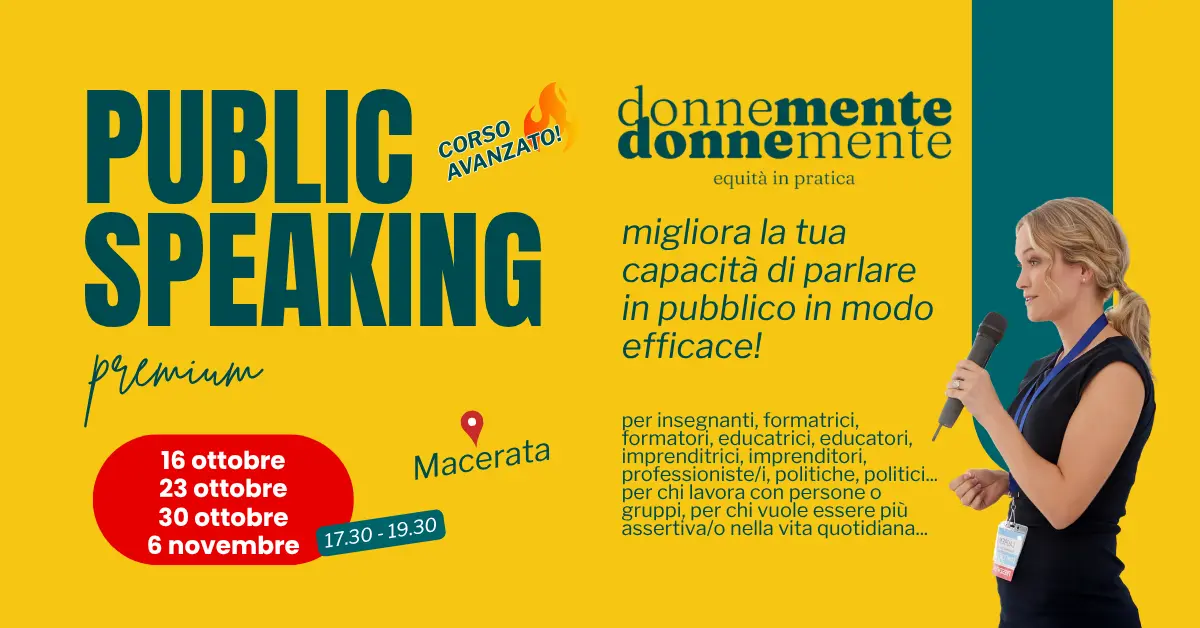 corso public speaking avanzato