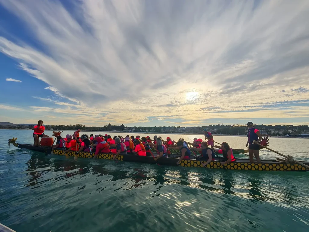 Allenamento condiviso di Dragon Boat