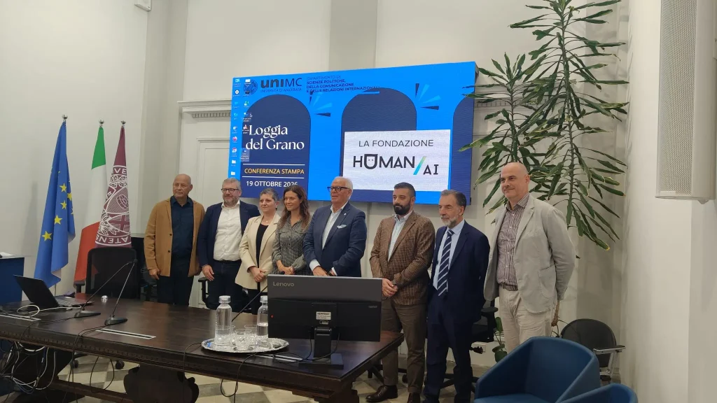 La presentazione della Fondazione Human Ai: al centro la presidente Oliva Alberti