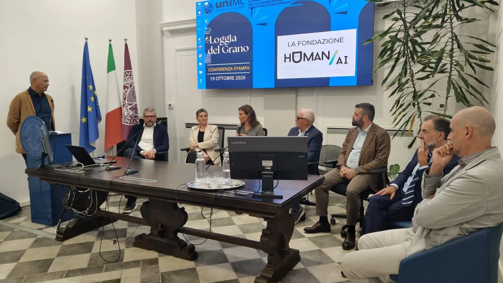 La presentazione della Fondazione Human Ai: al centro la presidente Oliva Alberti