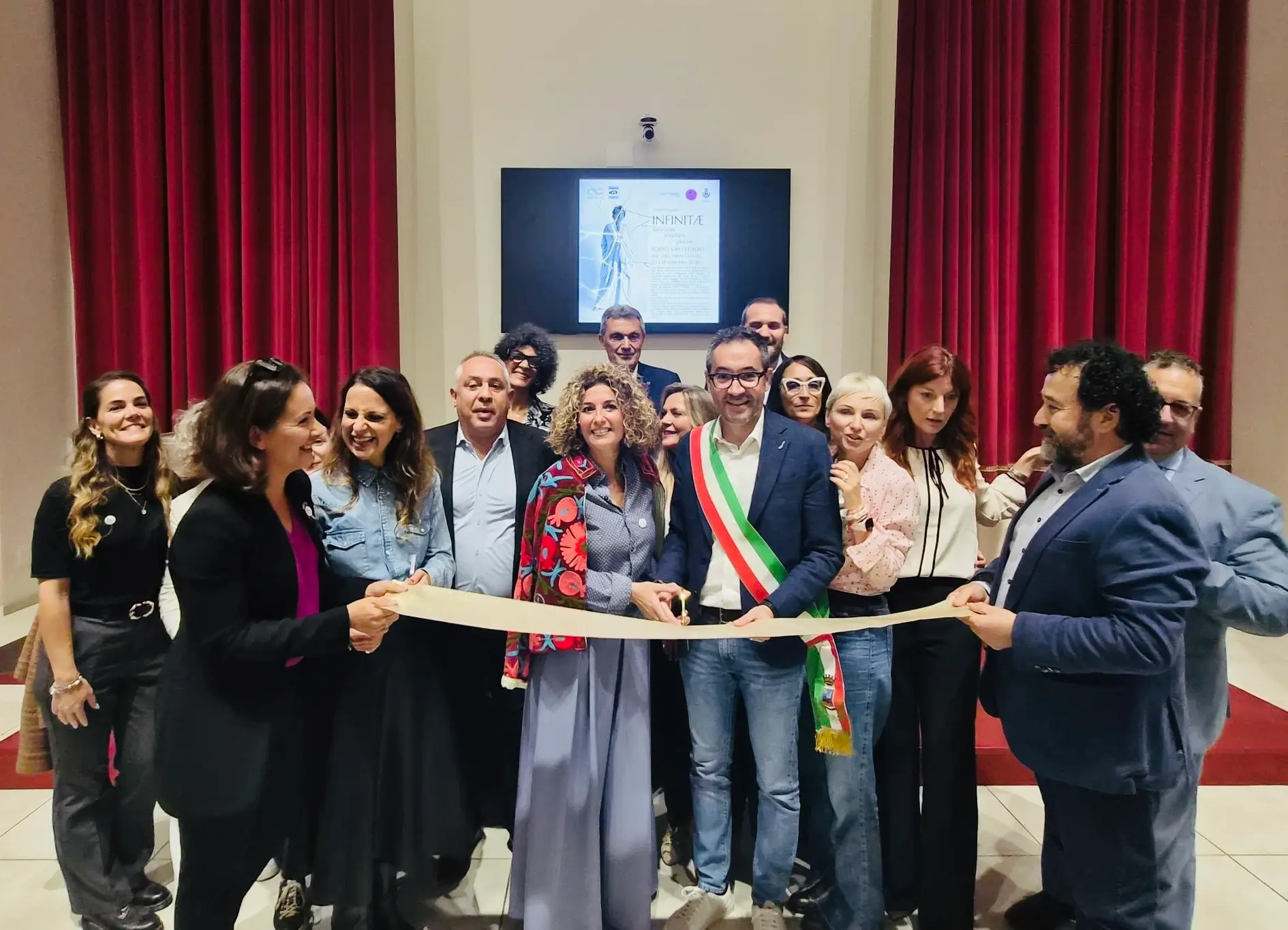 L'inaugurazione della mostra