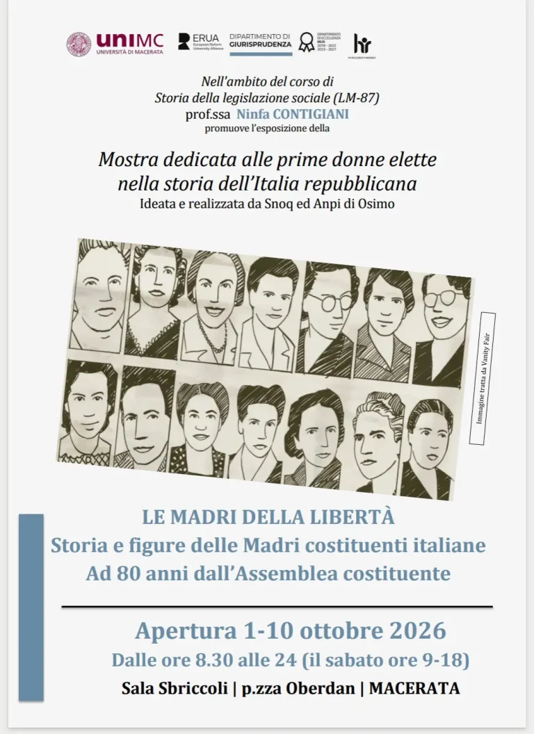 Mostra Madri costituenti, locandina